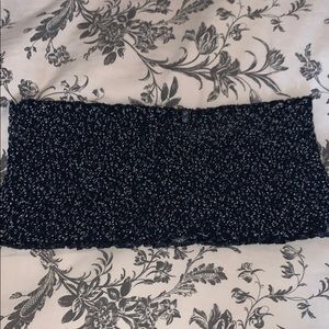 dark blue mini flower bandeau